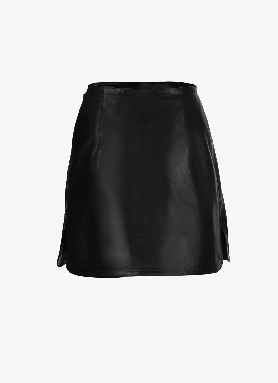 Mini Leather Skirt ALAÏA BLACK MINI LEATHER SKIRT